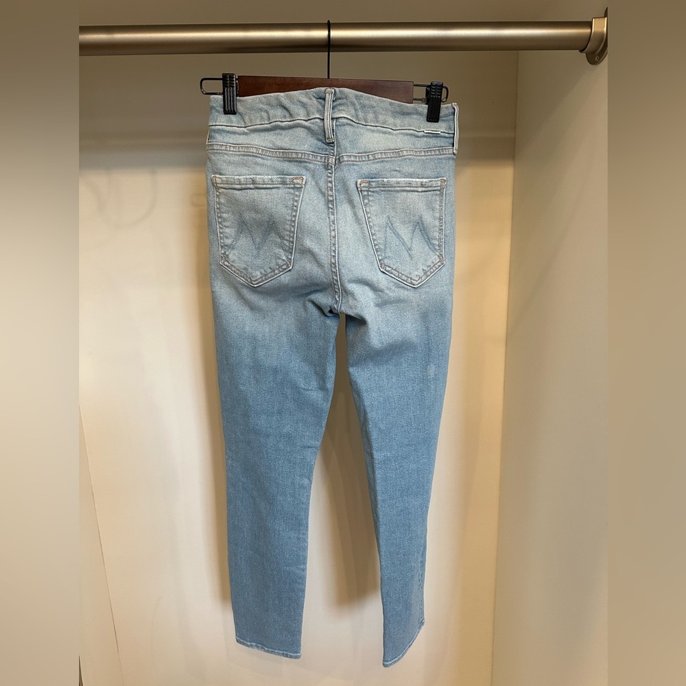 MOTHER Light Wash Skinny Jeans